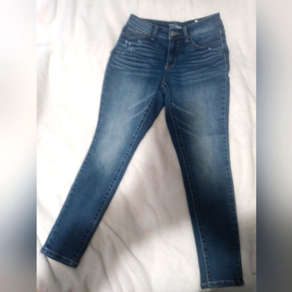 Women's blue jeans size 8 high rise skinny